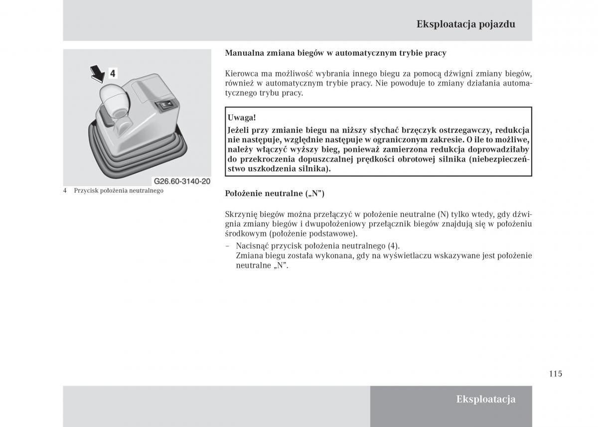 manual Mercedes Unimog Mercedes Benz Unimog U3000 U4000 U5000 instrukcja / page 116