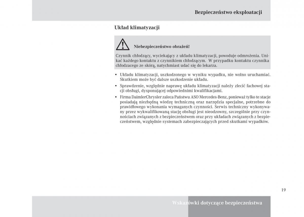 Mercedes Benz Unimog U3000 U4000 U5000 instrukcja obslugi / page 20