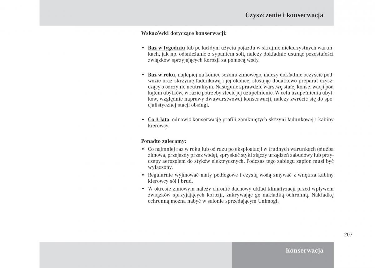 manual Mercedes Unimog Mercedes Benz Unimog U3000 U4000 U5000 instrukcja / page 208