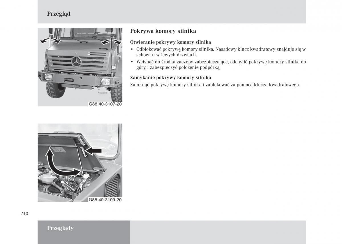 Mercedes Benz Unimog U3000 U4000 U5000 instrukcja obslugi / page 211