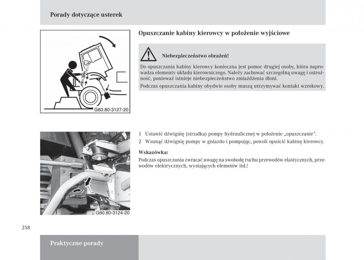 manual Mercedes Unimog Mercedes Benz Unimog U3000 U4000 U5000 instrukcja / page 259