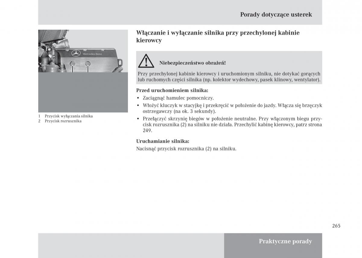 manual Mercedes Unimog Mercedes Benz Unimog U3000 U4000 U5000 instrukcja / page 266