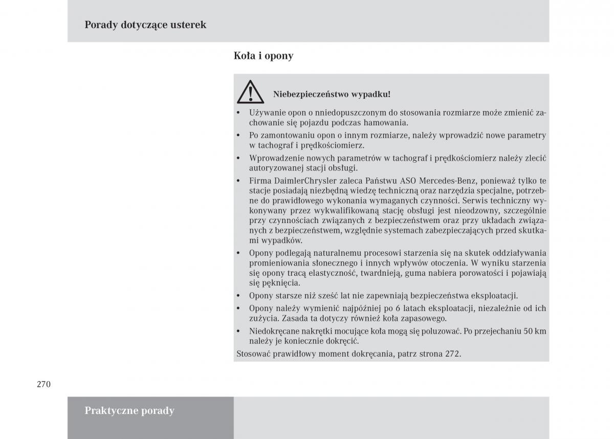 manual Mercedes Unimog Mercedes Benz Unimog U3000 U4000 U5000 instrukcja / page 271