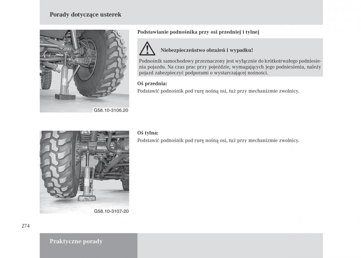 manual Mercedes Unimog Mercedes Benz Unimog U3000 U4000 U5000 instrukcja / page 275