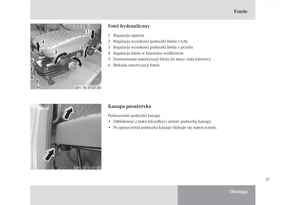 manual Mercedes Unimog Mercedes Benz Unimog U3000 U4000 U5000 instrukcja / page 28