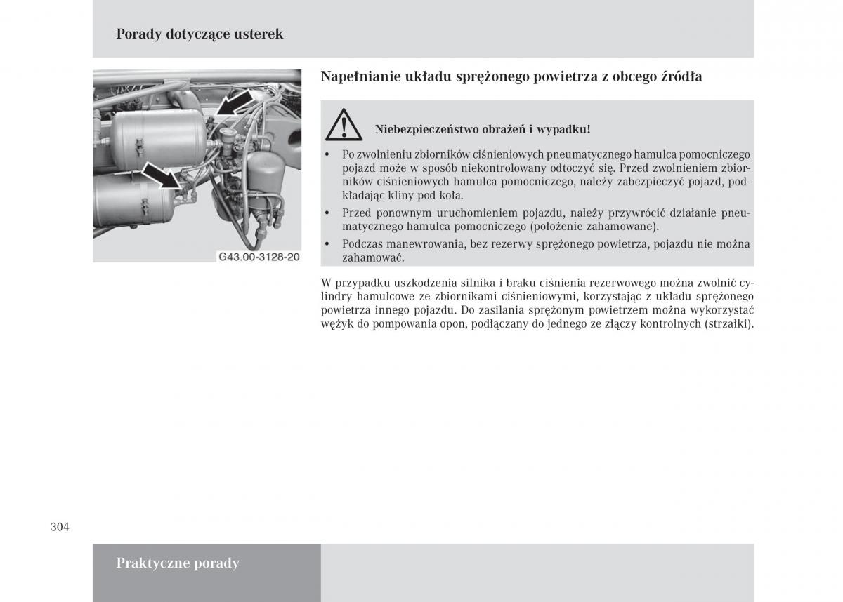 manual Mercedes Unimog Mercedes Benz Unimog U3000 U4000 U5000 instrukcja / page 305