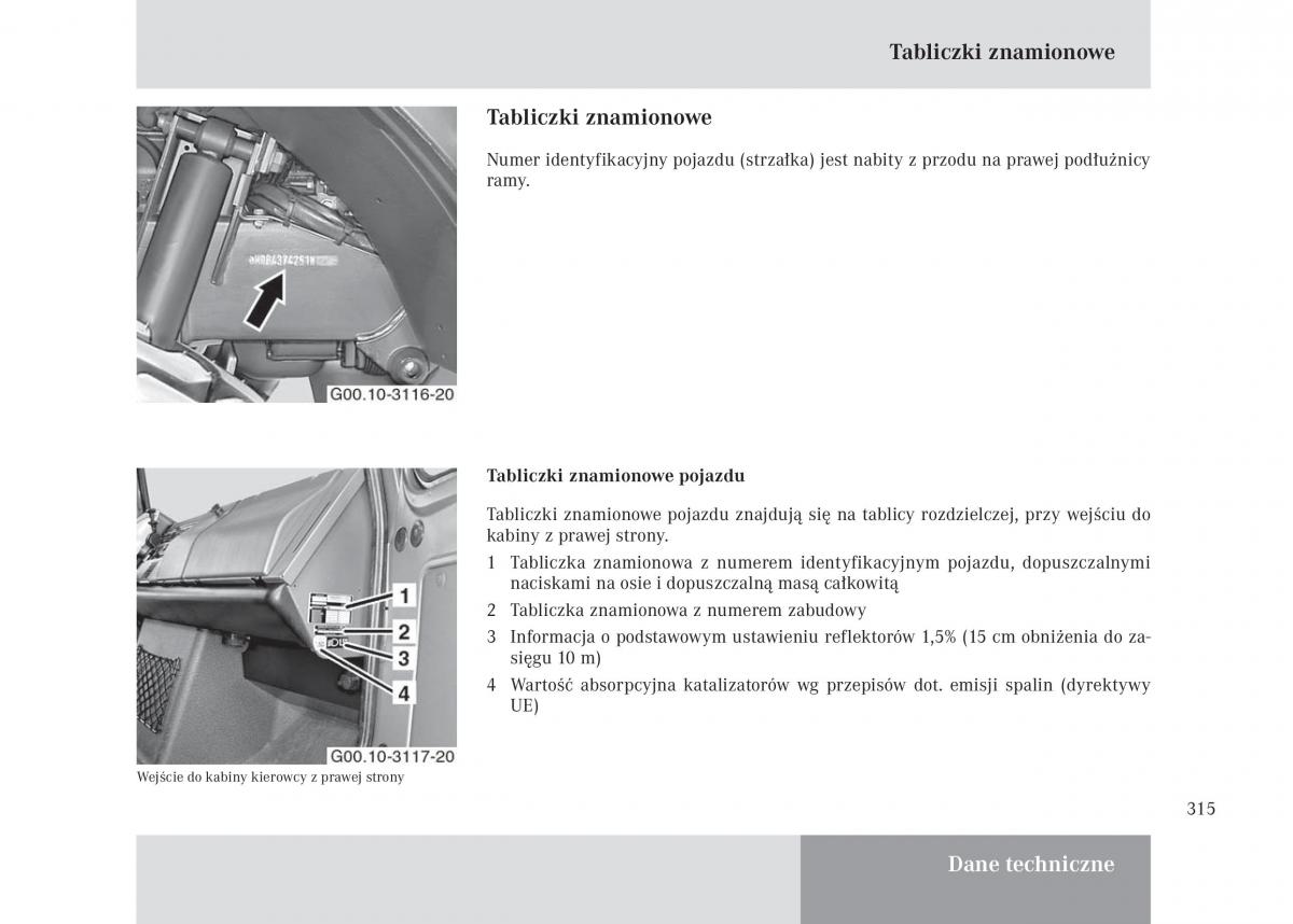 manual Mercedes Unimog Mercedes Benz Unimog U3000 U4000 U5000 instrukcja / page 316