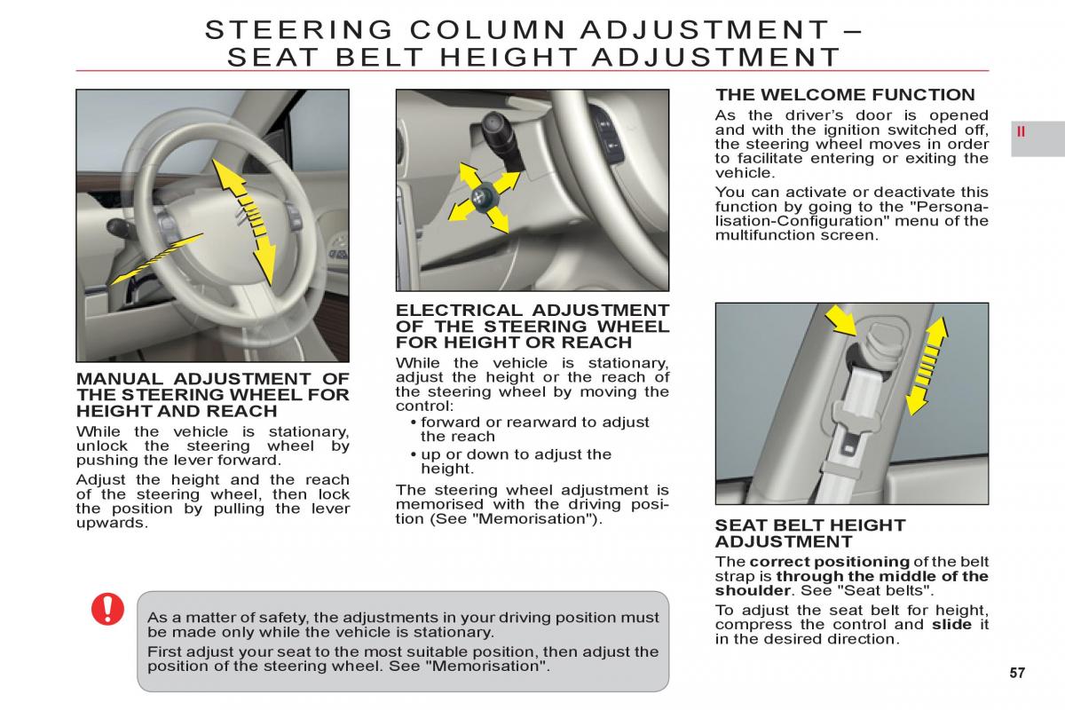 Citroen C6 owners manual / page 59