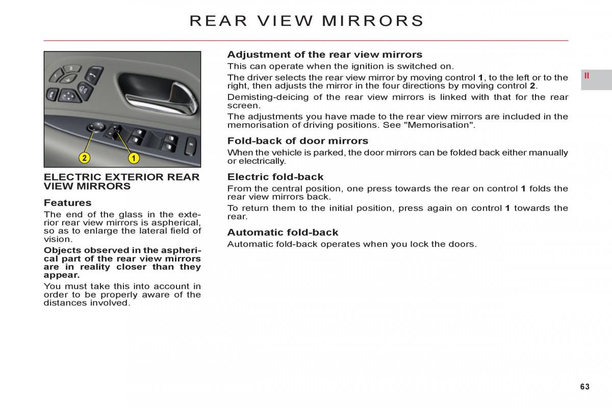 Citroen C6 owners manual / page 65