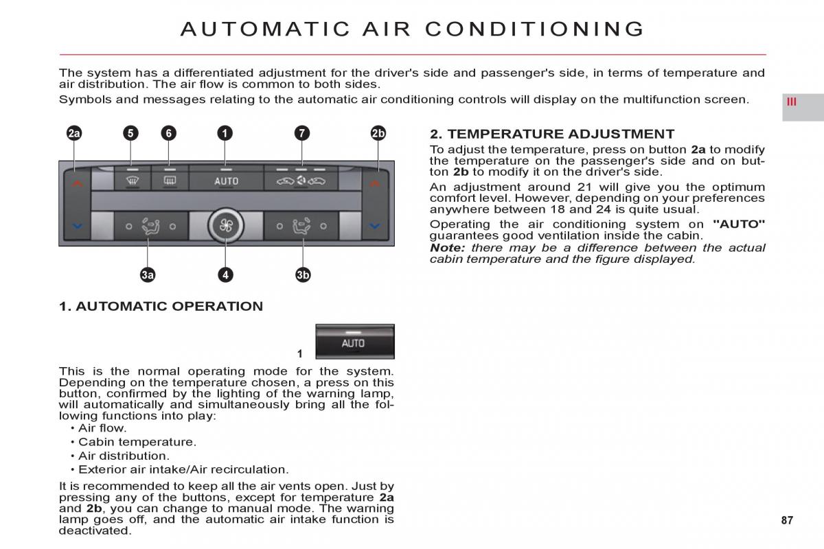 Citroen C6 owners manual / page 89