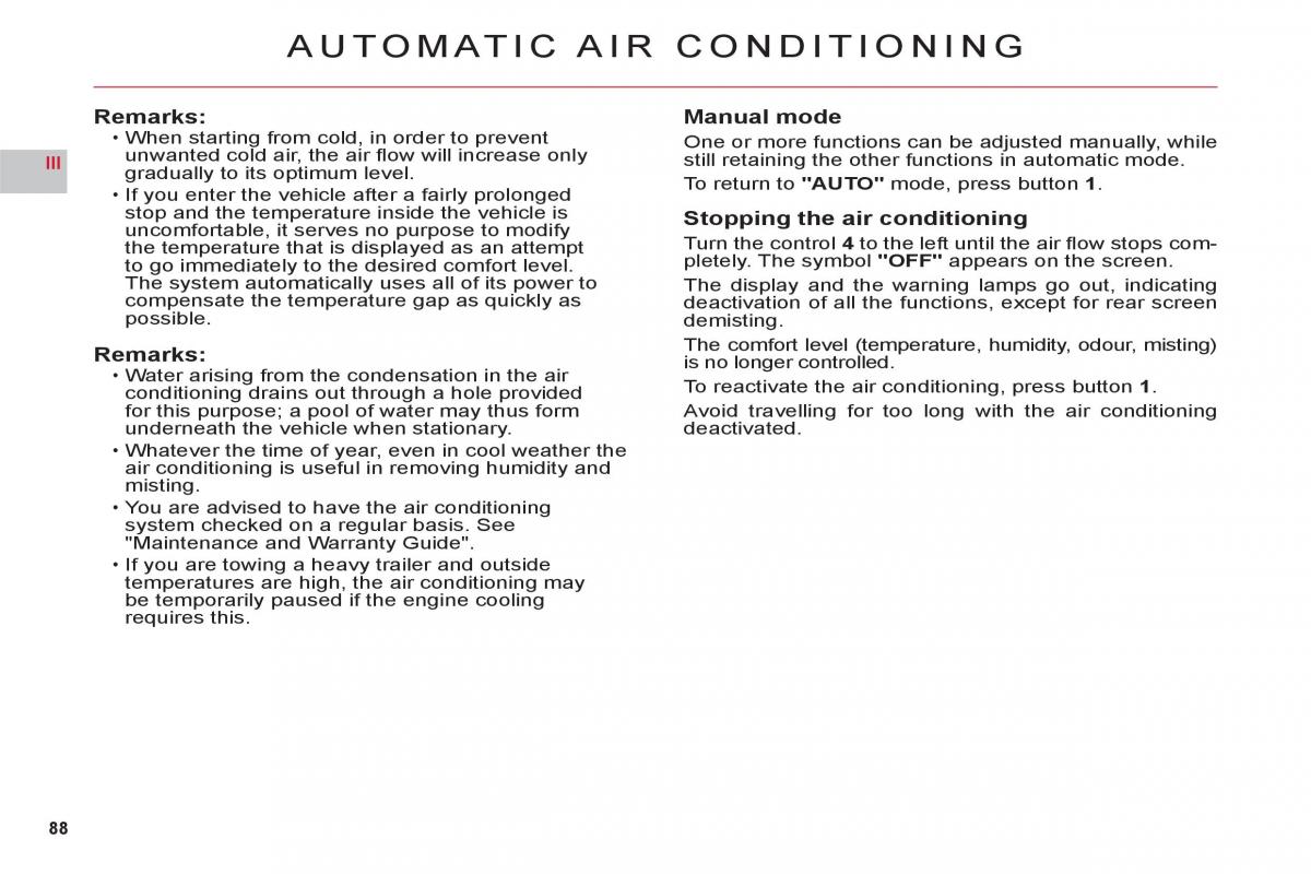 Citroen C6 owners manual / page 90