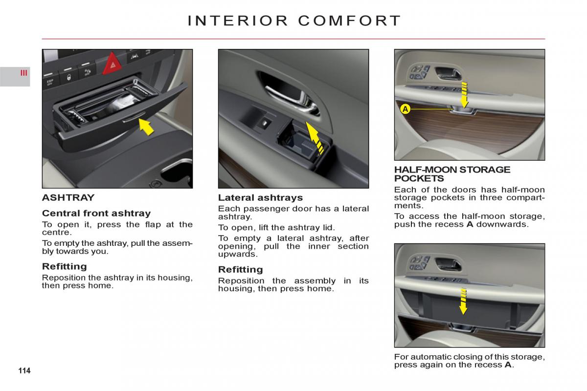 Citroen C6 owners manual / page 116