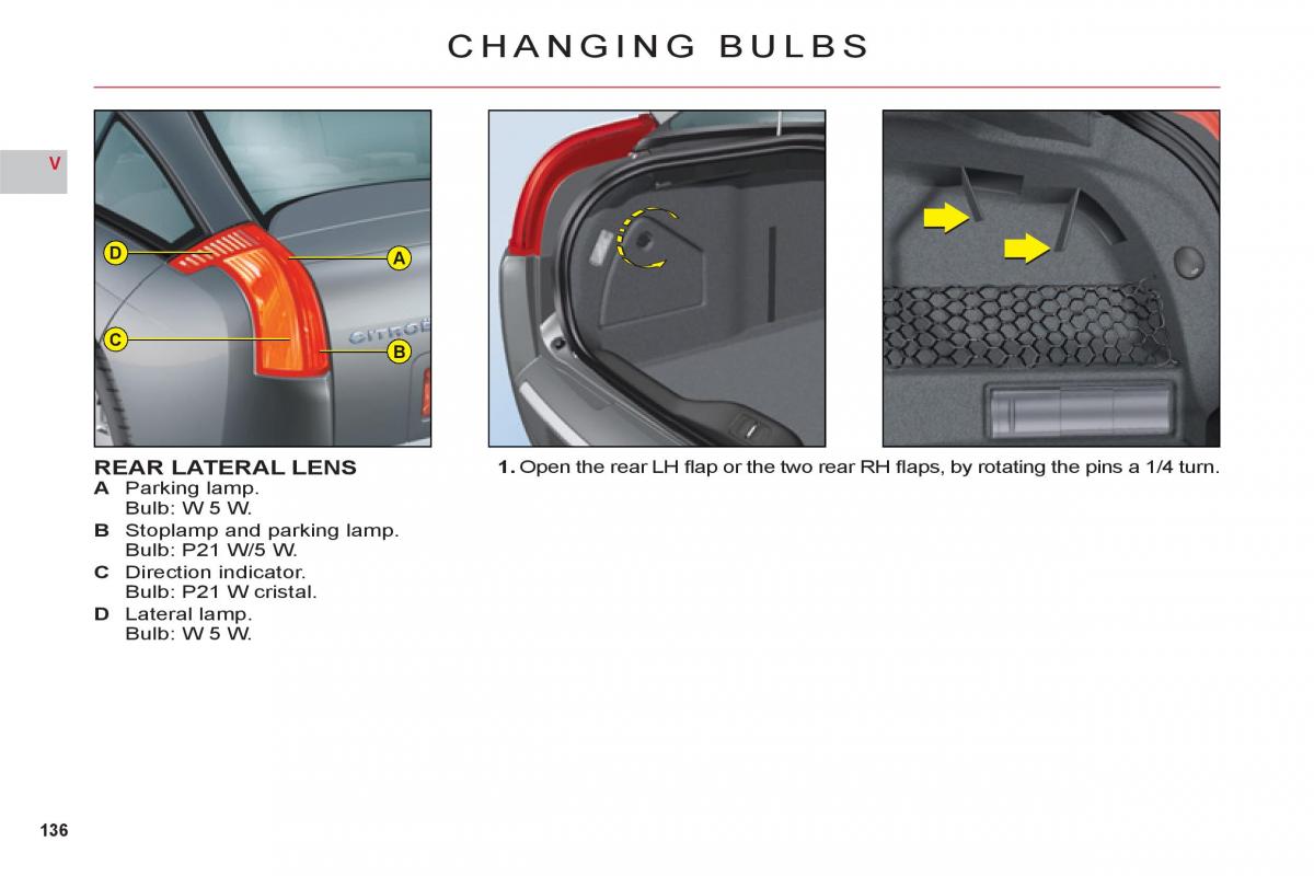 Citroen C6 owners manual / page 138