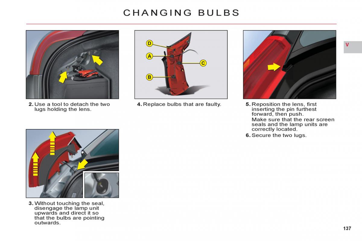 Citroen C6 owners manual / page 139