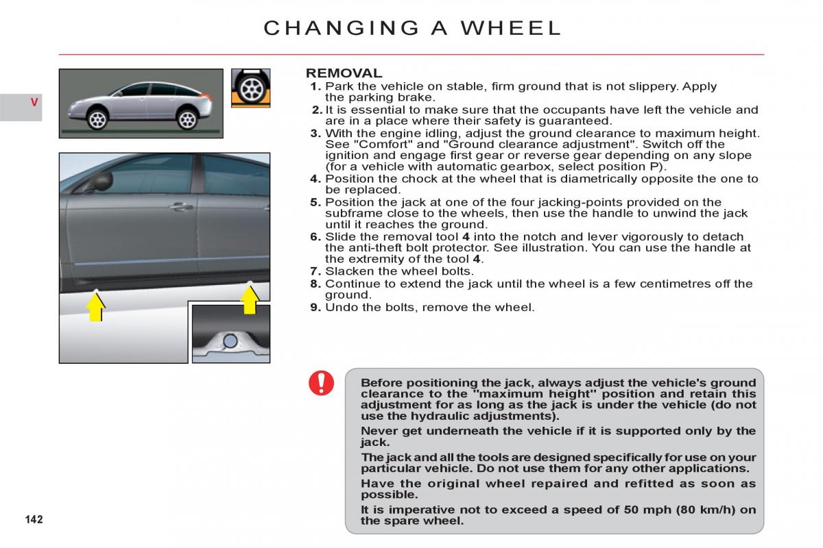 Citroen C6 owners manual / page 144