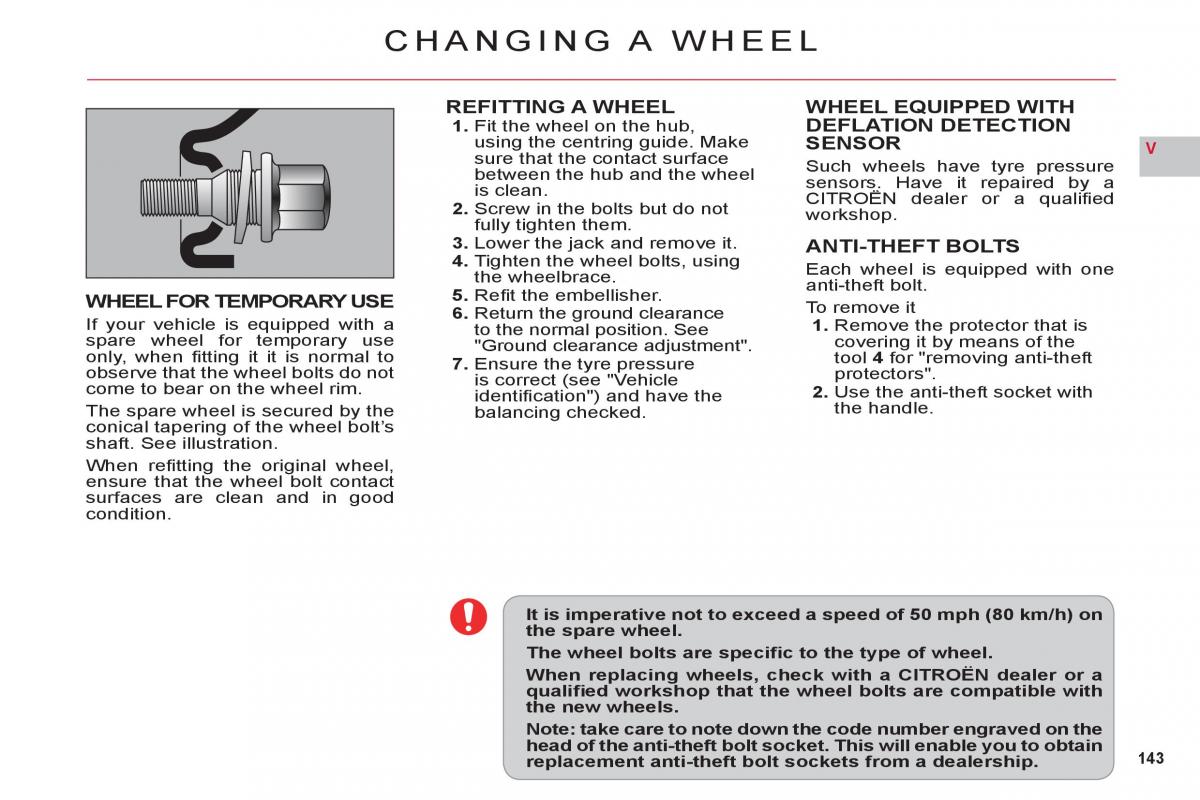 Citroen C6 owners manual / page 145