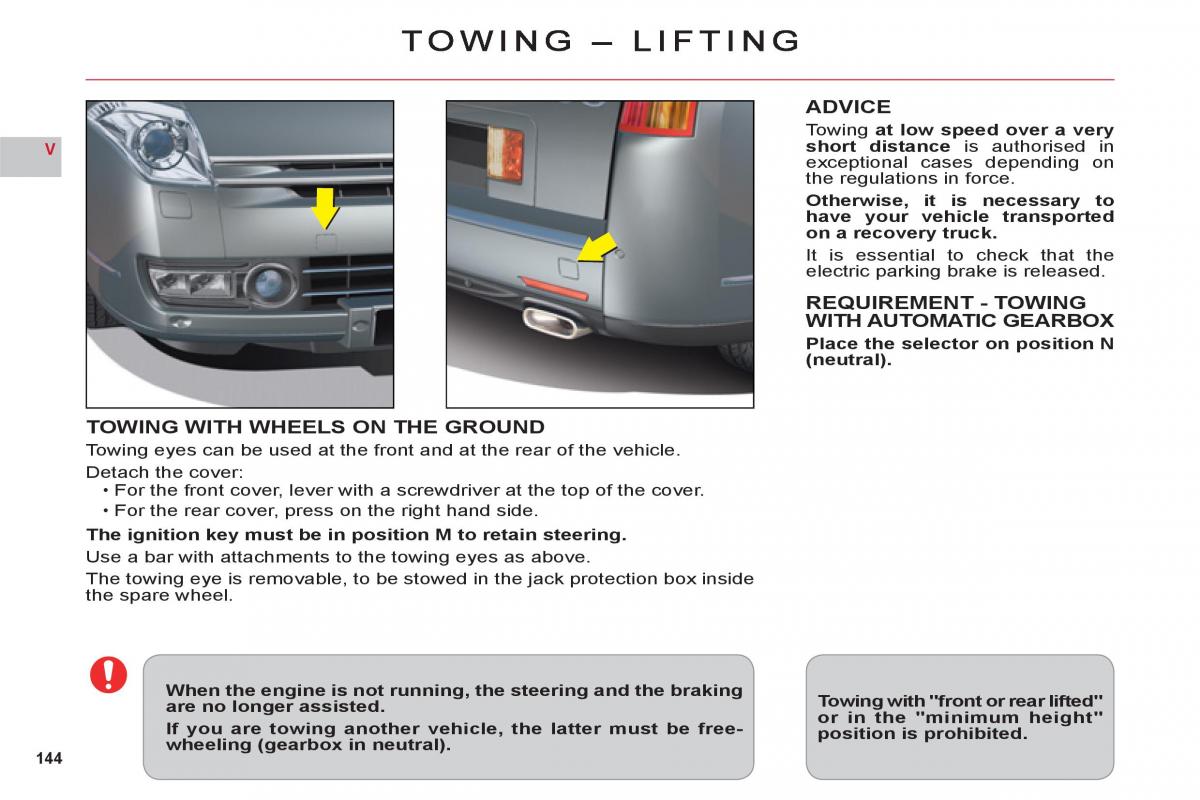 Citroen C6 owners manual / page 146