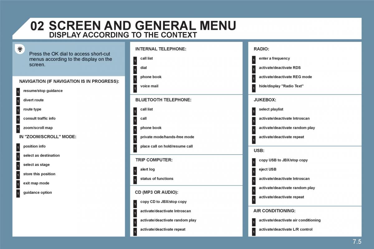 Citroen C6 owners manual / page 155