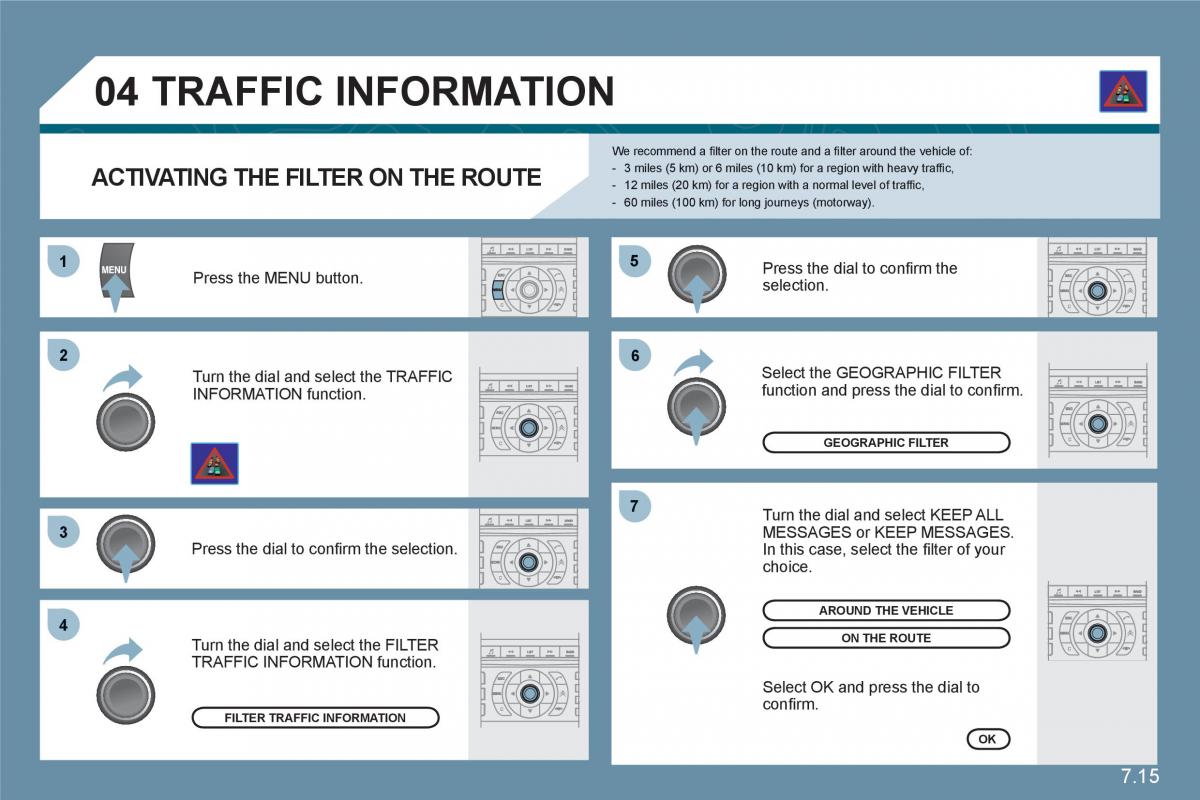 Citroen C6 owners manual / page 165