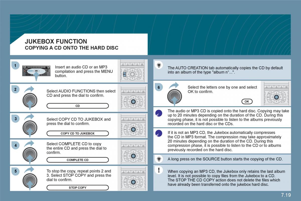 Citroen C6 owners manual / page 169