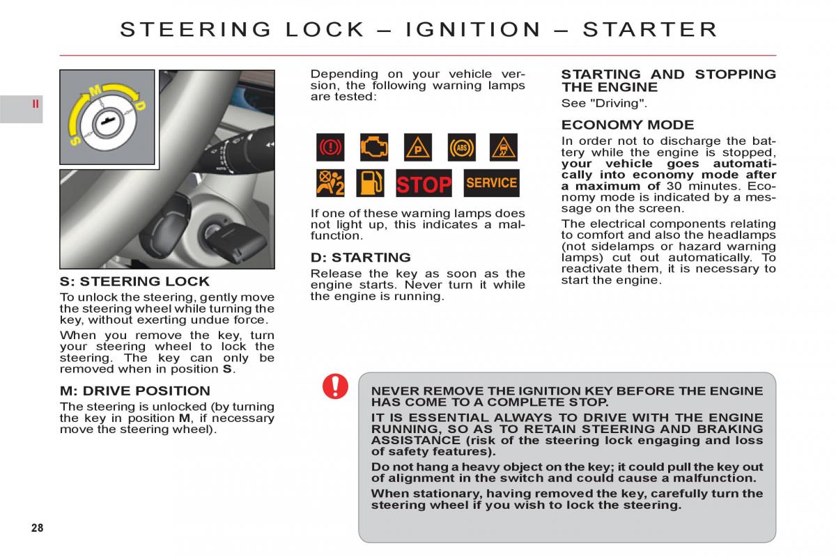 Citroen C6 owners manual / page 30