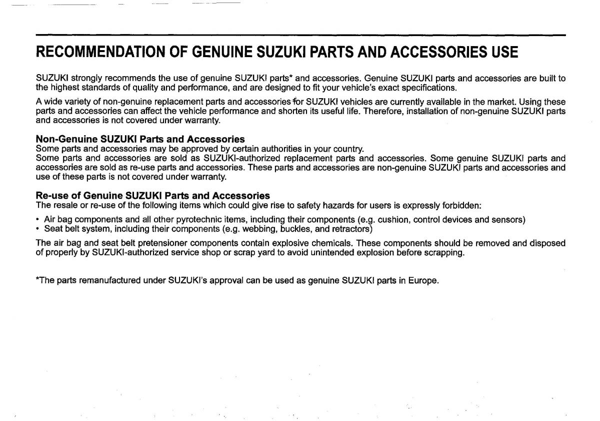 instrukcja obsługi Suzuki SX4 S Cross Suzuki SX4 S Cross owners manual / page 6