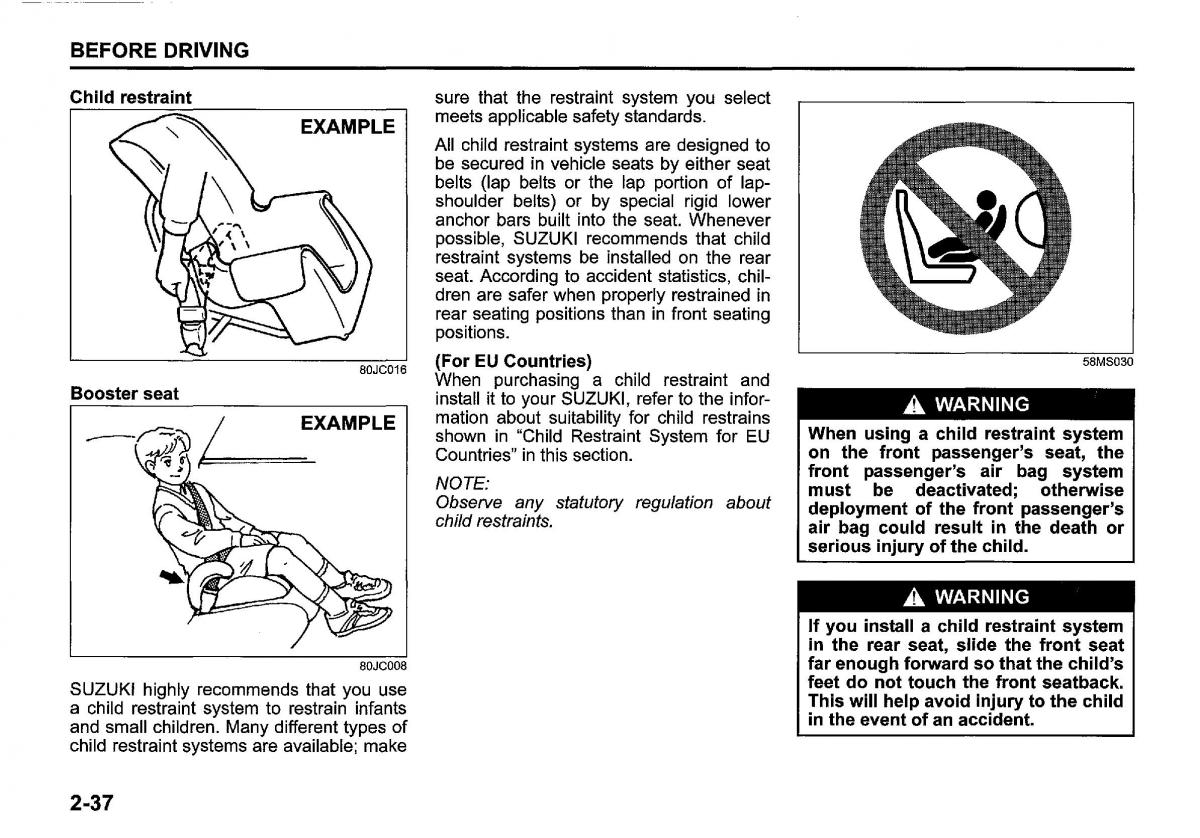 Suzuki SX4 S Cross owners manual / page 60