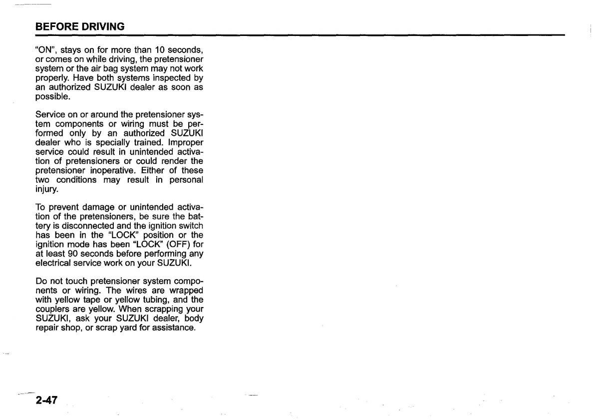 Suzuki SX4 S Cross owners manual / page 70