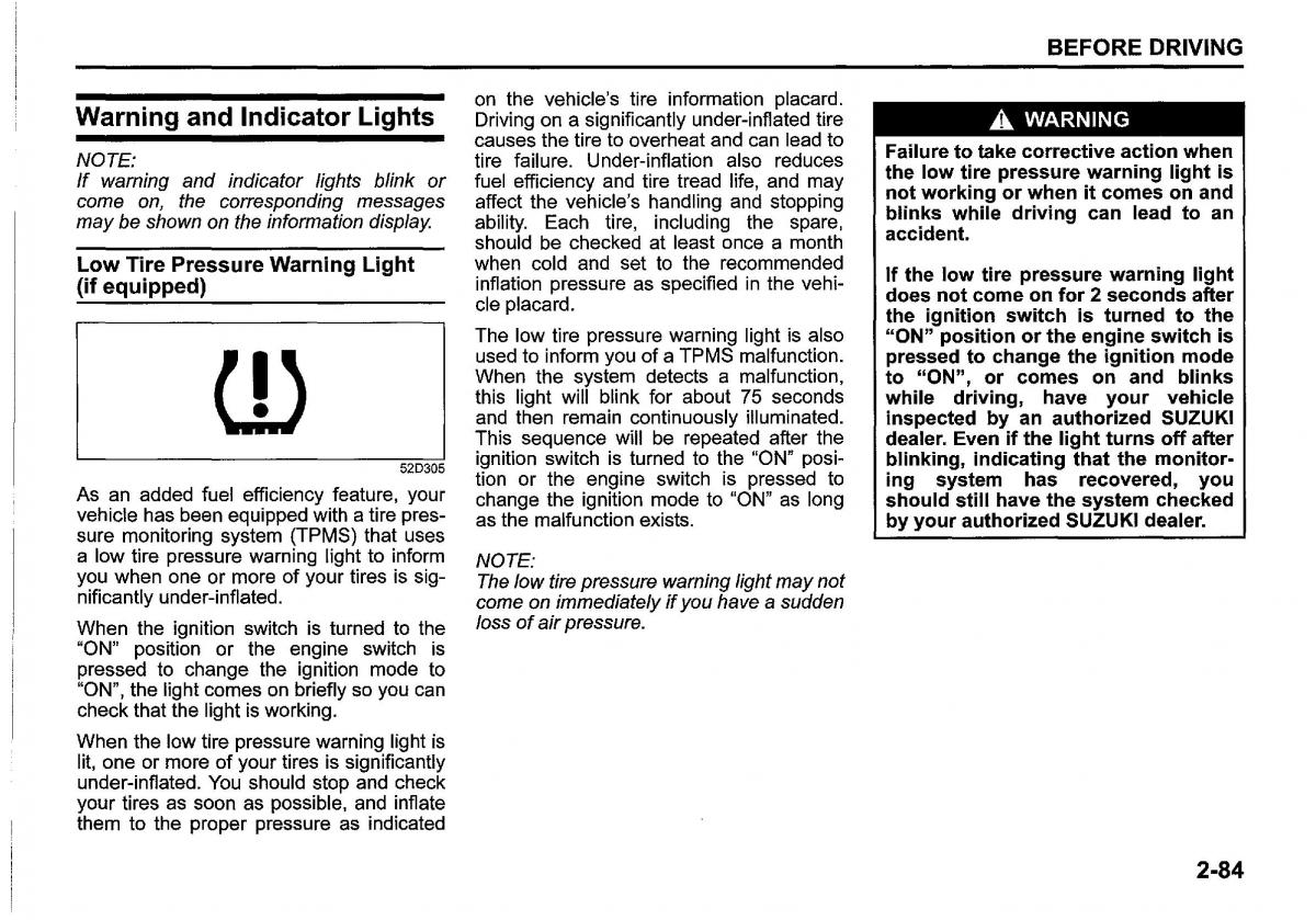 Suzuki SX4 S Cross owners manual / page 105