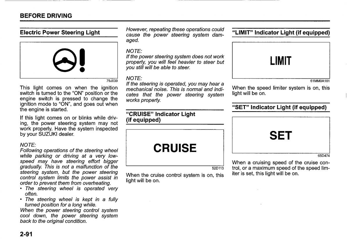 Suzuki SX4 S Cross owners manual / page 112