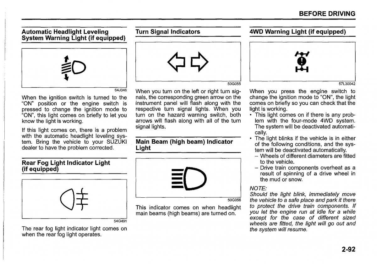 Suzuki SX4 S Cross owners manual / page 113