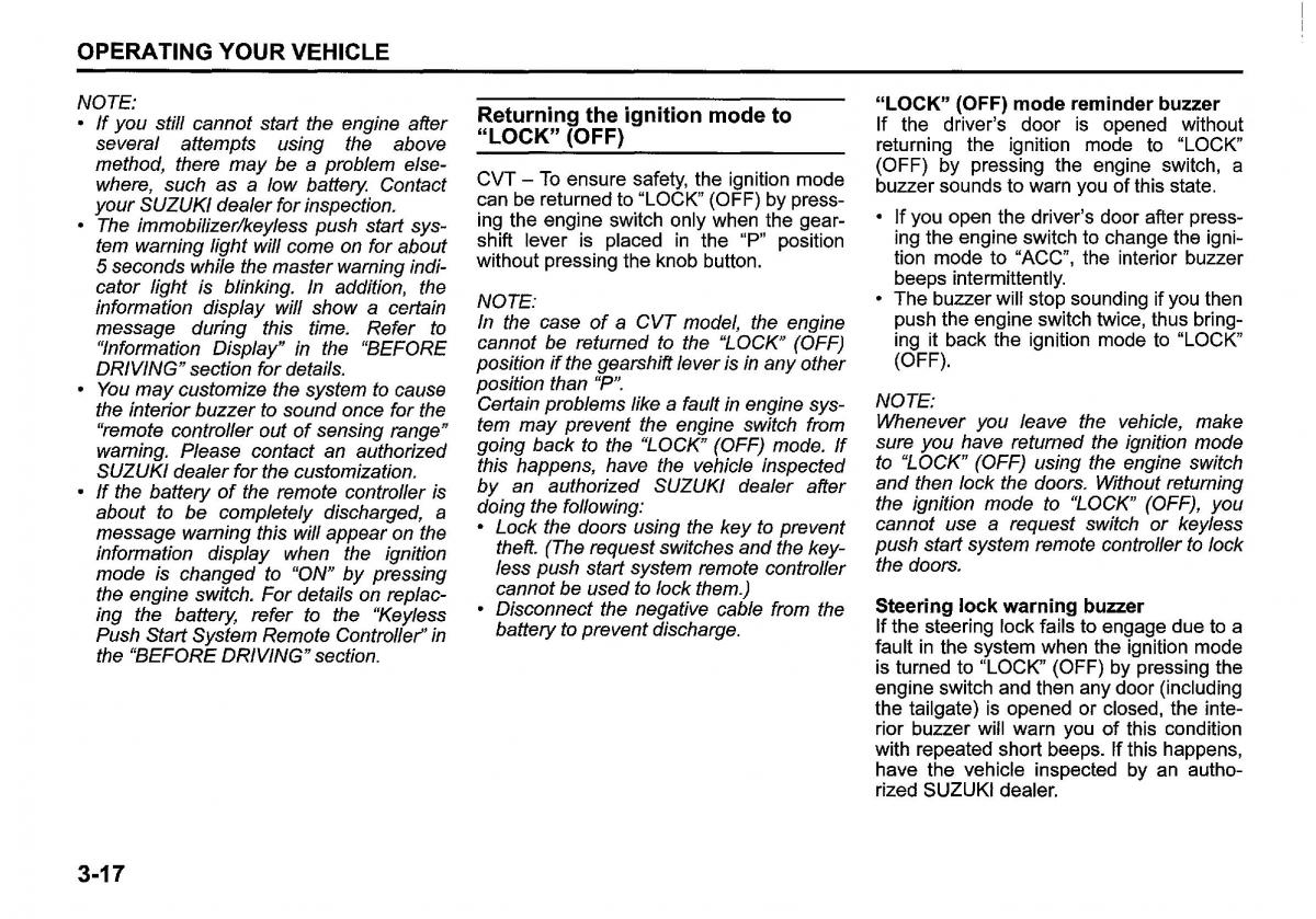 Suzuki SX4 S Cross owners manual / page 152