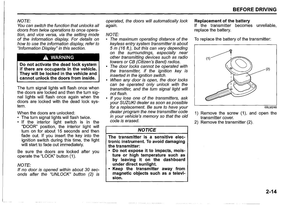 Suzuki SX4 S Cross owners manual / page 37