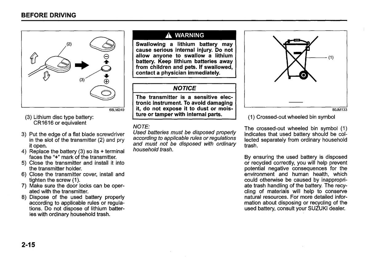 Suzuki SX4 S Cross owners manual / page 38