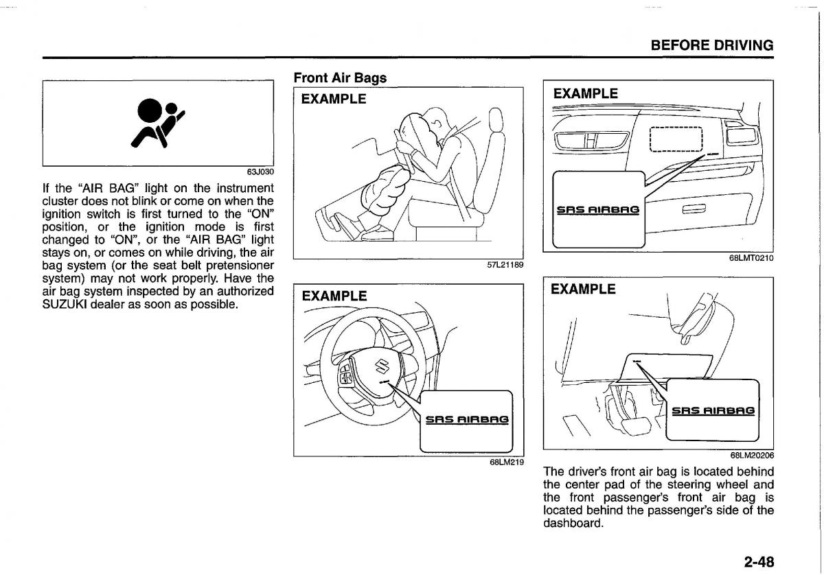 manual  Suzuki Swift IV 4 owners manual / page 67