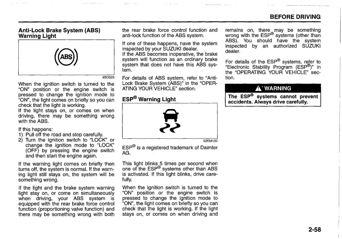 manual  Suzuki Swift IV 4 owners manual / page 77