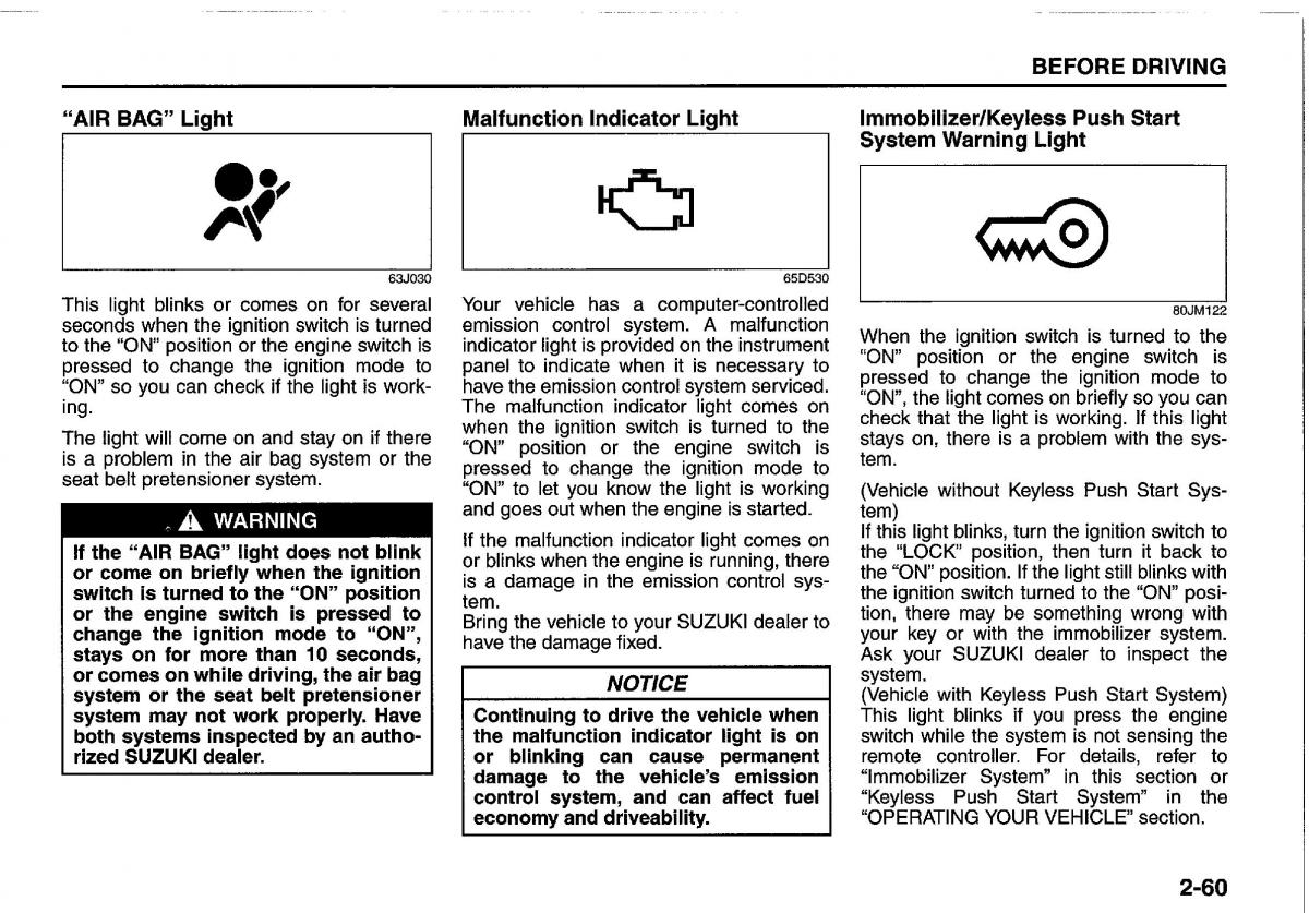 manual  Suzuki Swift IV 4 owners manual / page 79