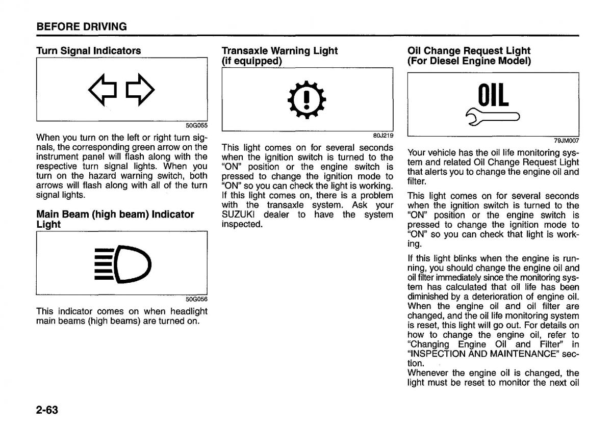 manual  Suzuki Swift IV 4 owners manual / page 82