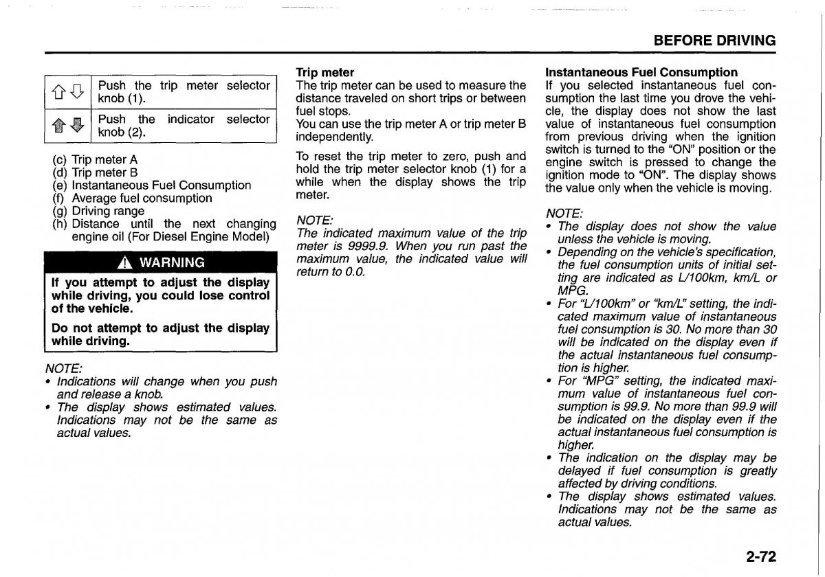 manual  Suzuki Swift IV 4 owners manual / page 91