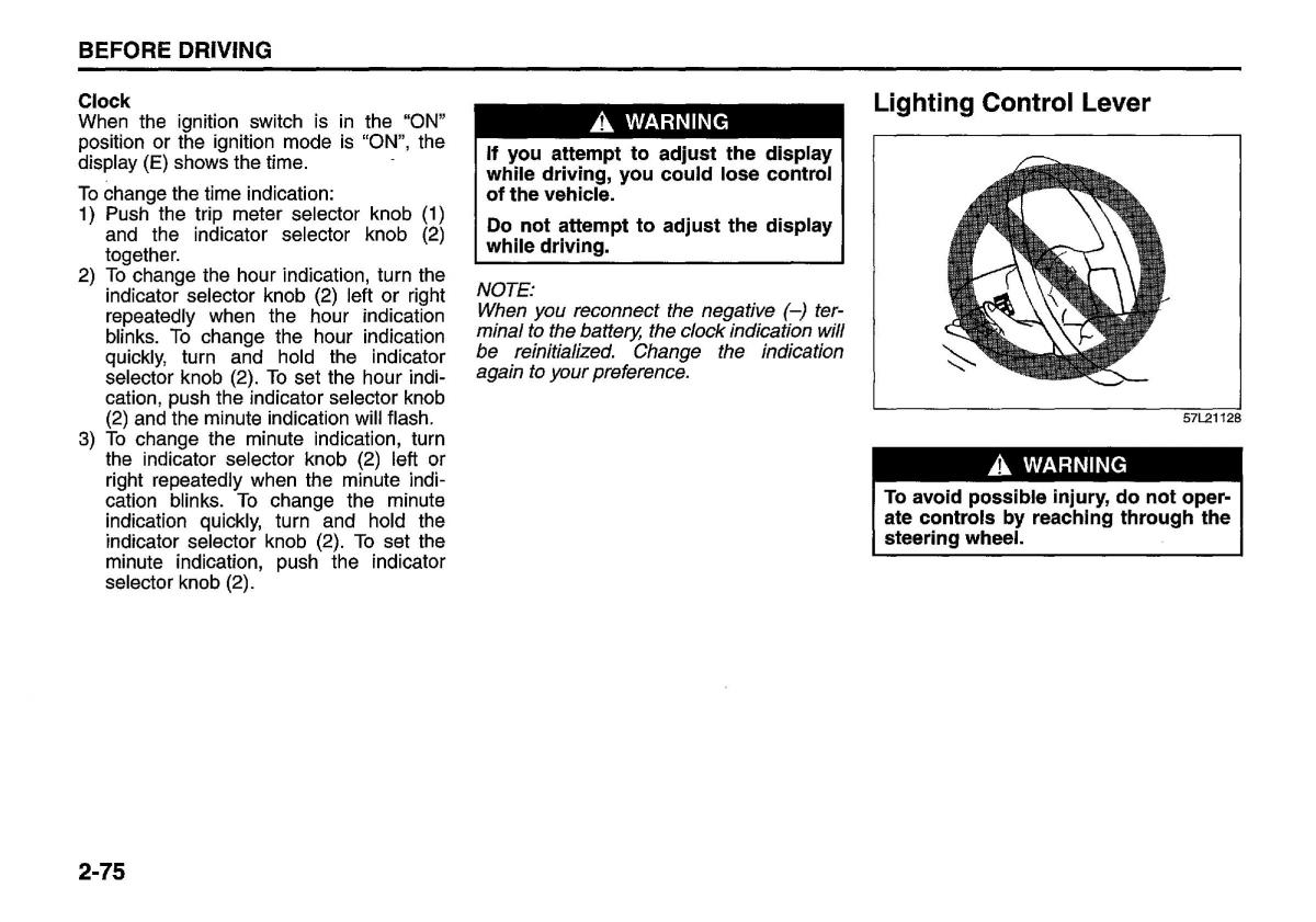 manual  Suzuki Swift IV 4 owners manual / page 94