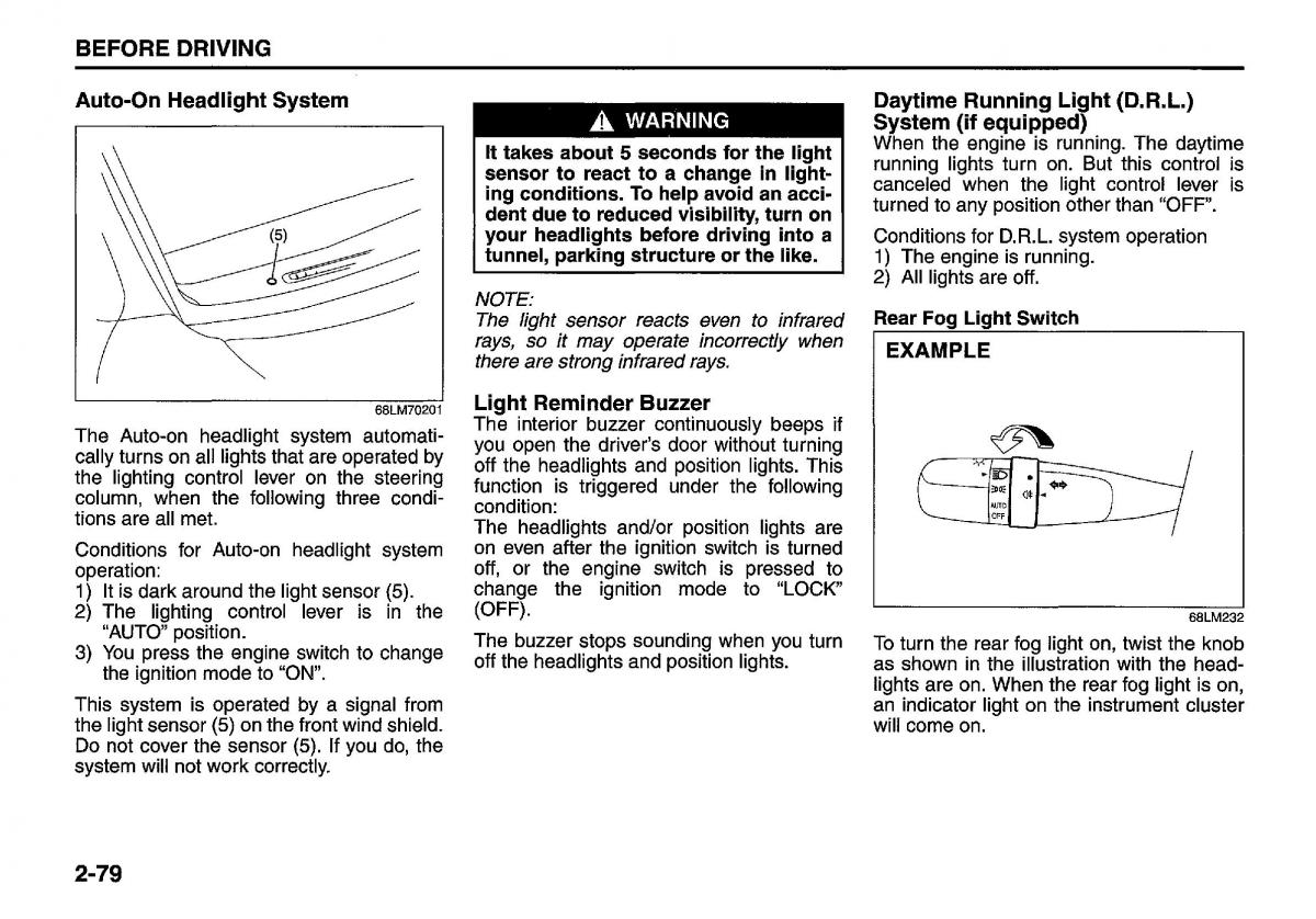 manual  Suzuki Swift IV 4 owners manual / page 98