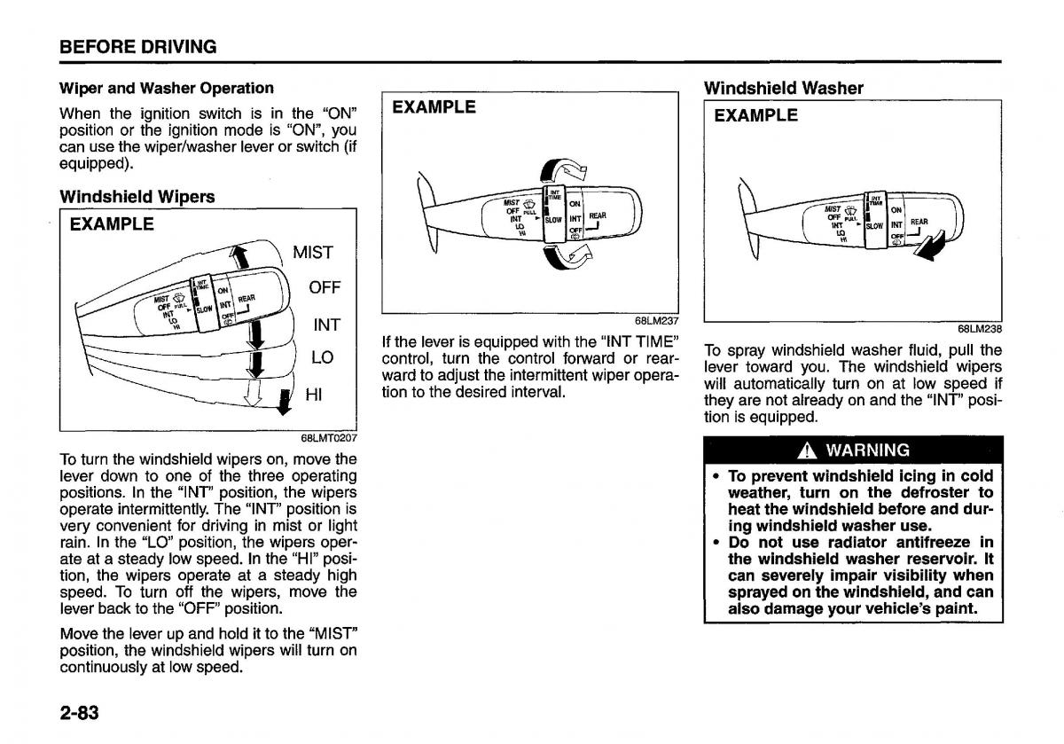 manual  Suzuki Swift IV 4 owners manual / page 102