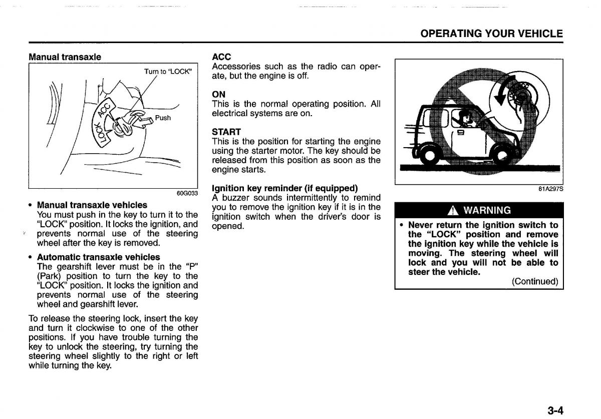 manual  Suzuki Swift IV 4 owners manual / page 111