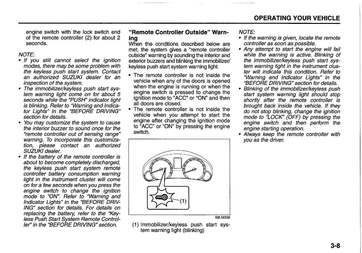 manual  Suzuki Swift IV 4 owners manual / page 115