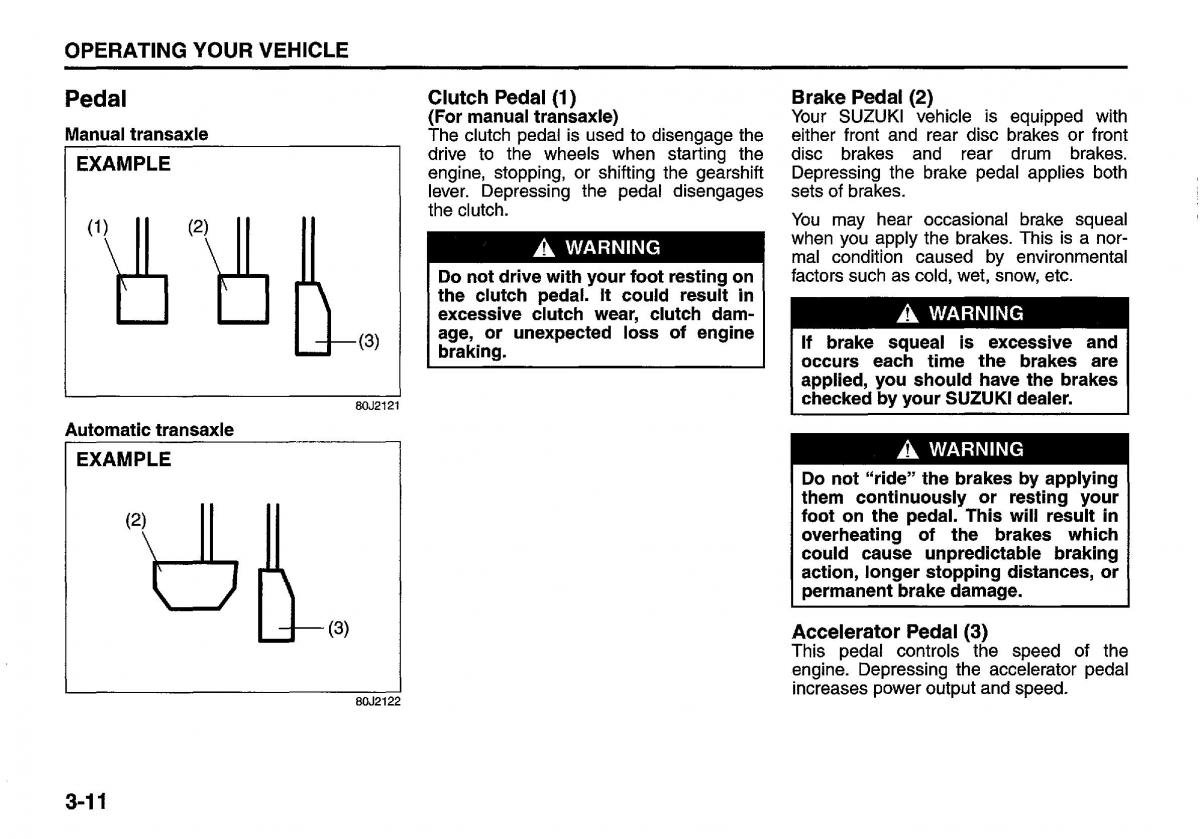 manual  Suzuki Swift IV 4 owners manual / page 118