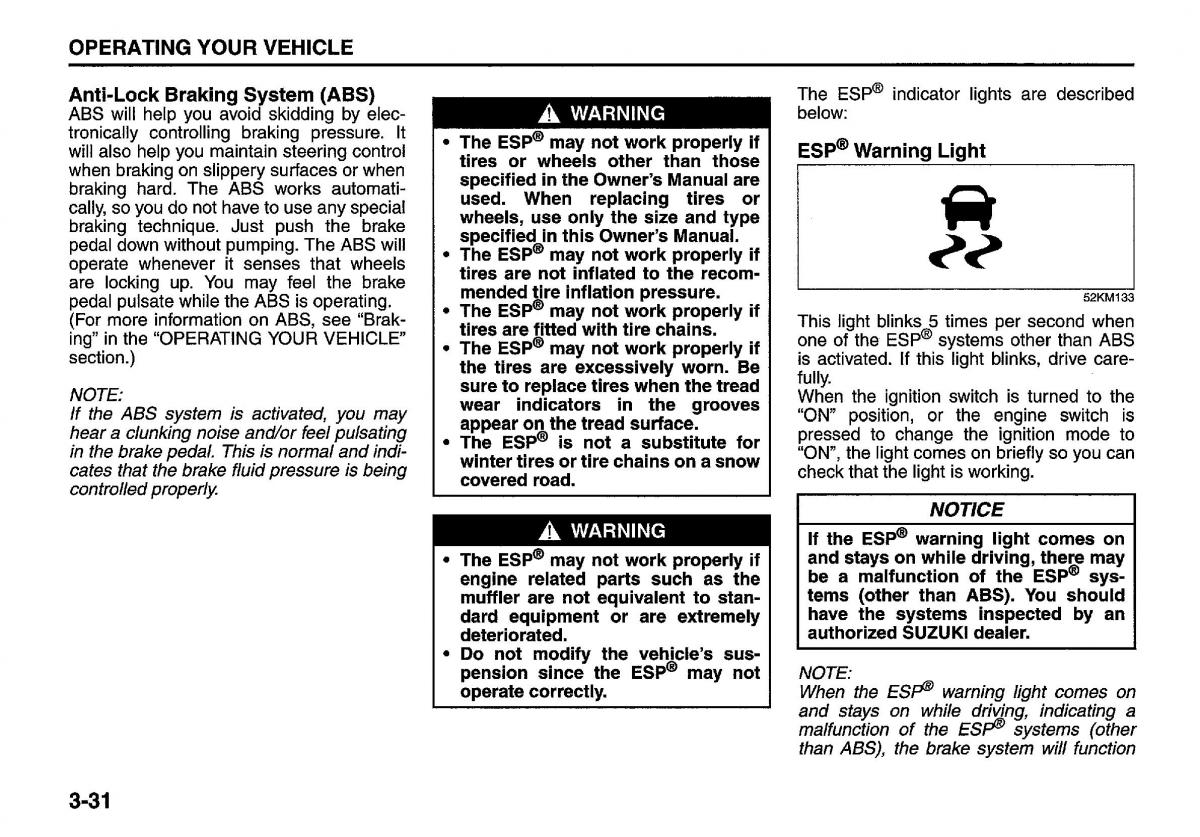 Suzuki Swift IV 4 owners manual / page 138