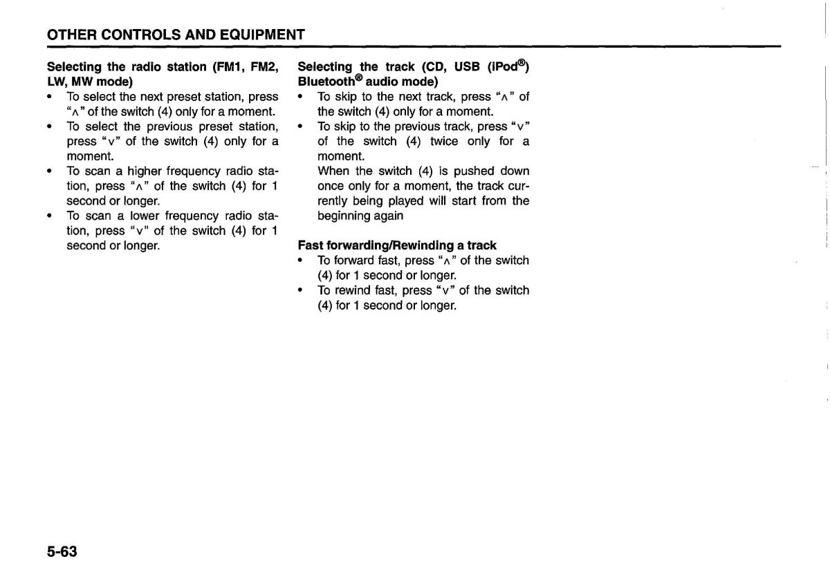 manual  Suzuki Swift IV 4 owners manual / page 208