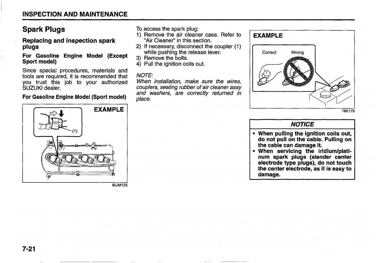 manual  Suzuki Swift IV 4 owners manual / page 264