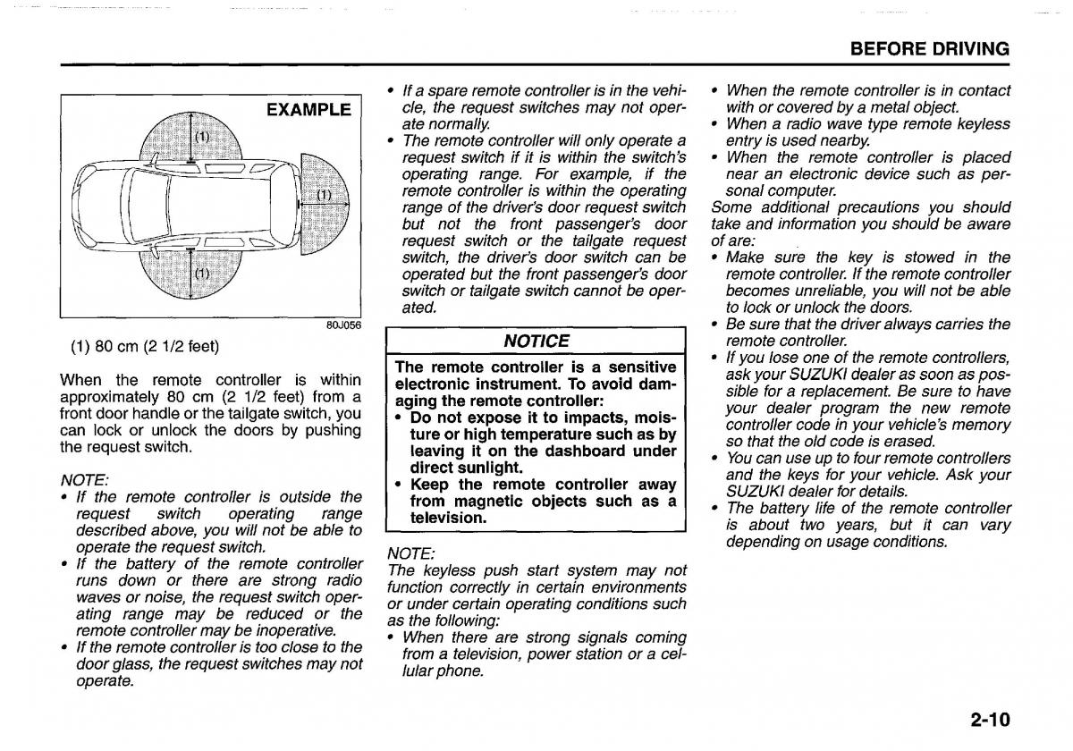 manual  Suzuki Swift IV 4 owners manual / page 29