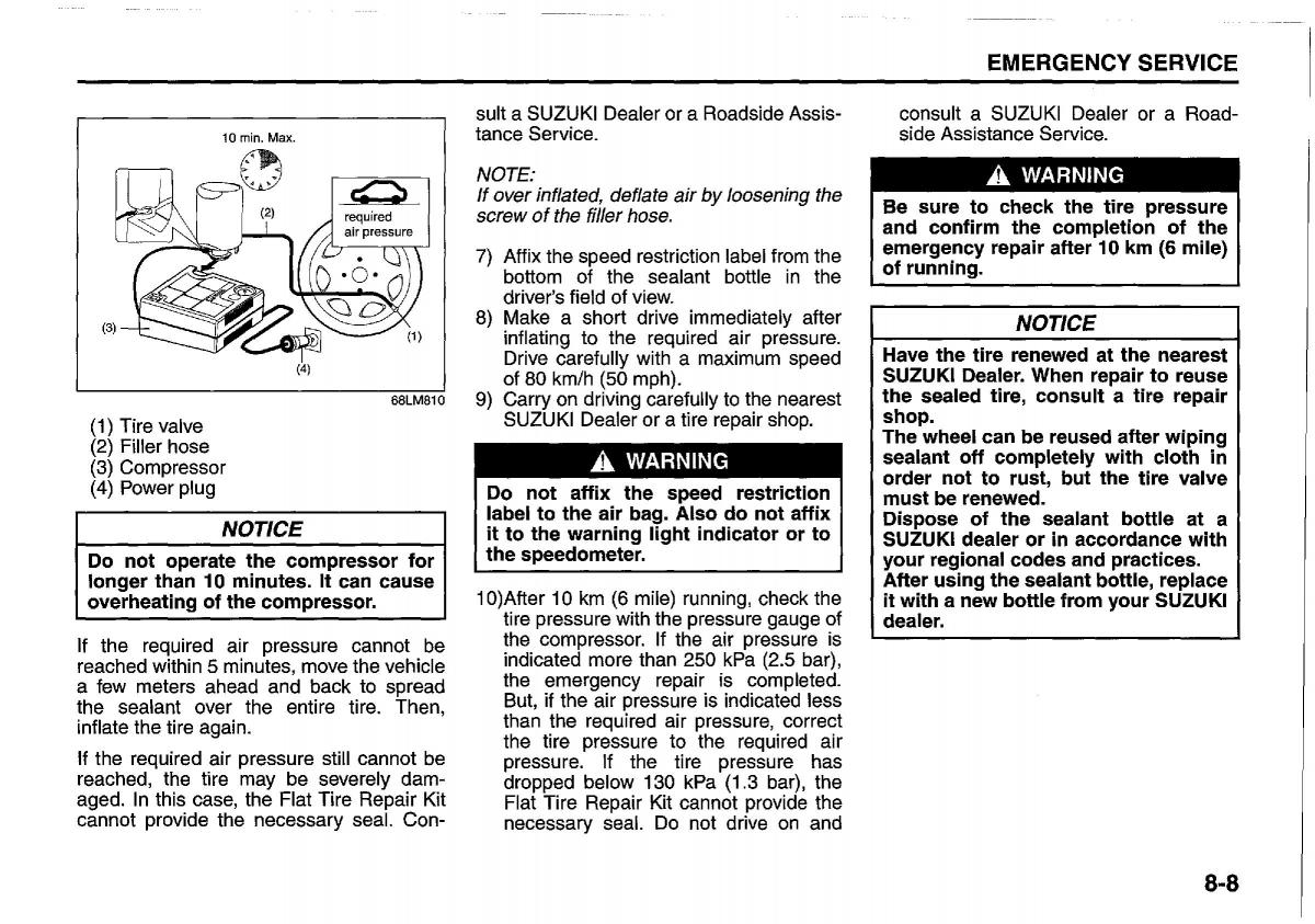 manual  Suzuki Swift IV 4 owners manual / page 299